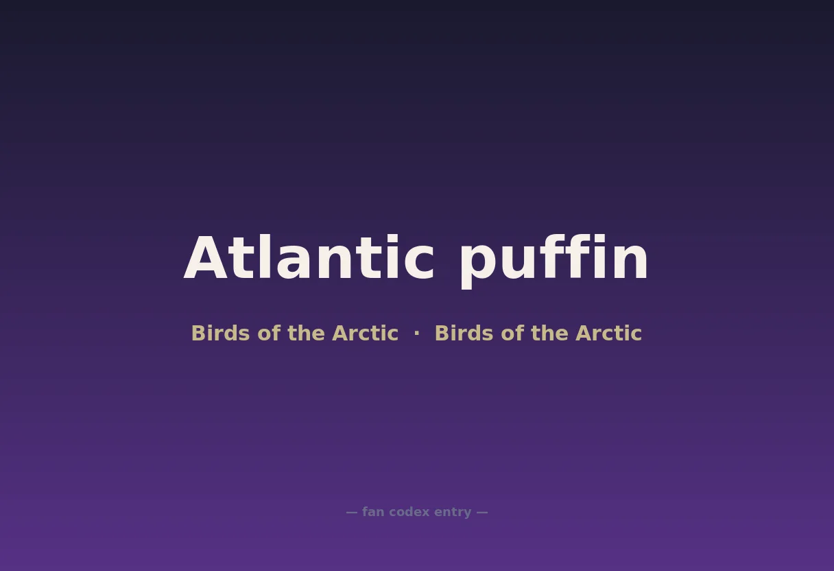 Atlantic puffin
